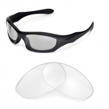 Walleva Clear Non-Polarized Replacement Lenses for Oakley Monster Dog Sunglasses